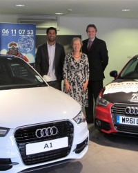 Richard presents Audi A1 to competition winner